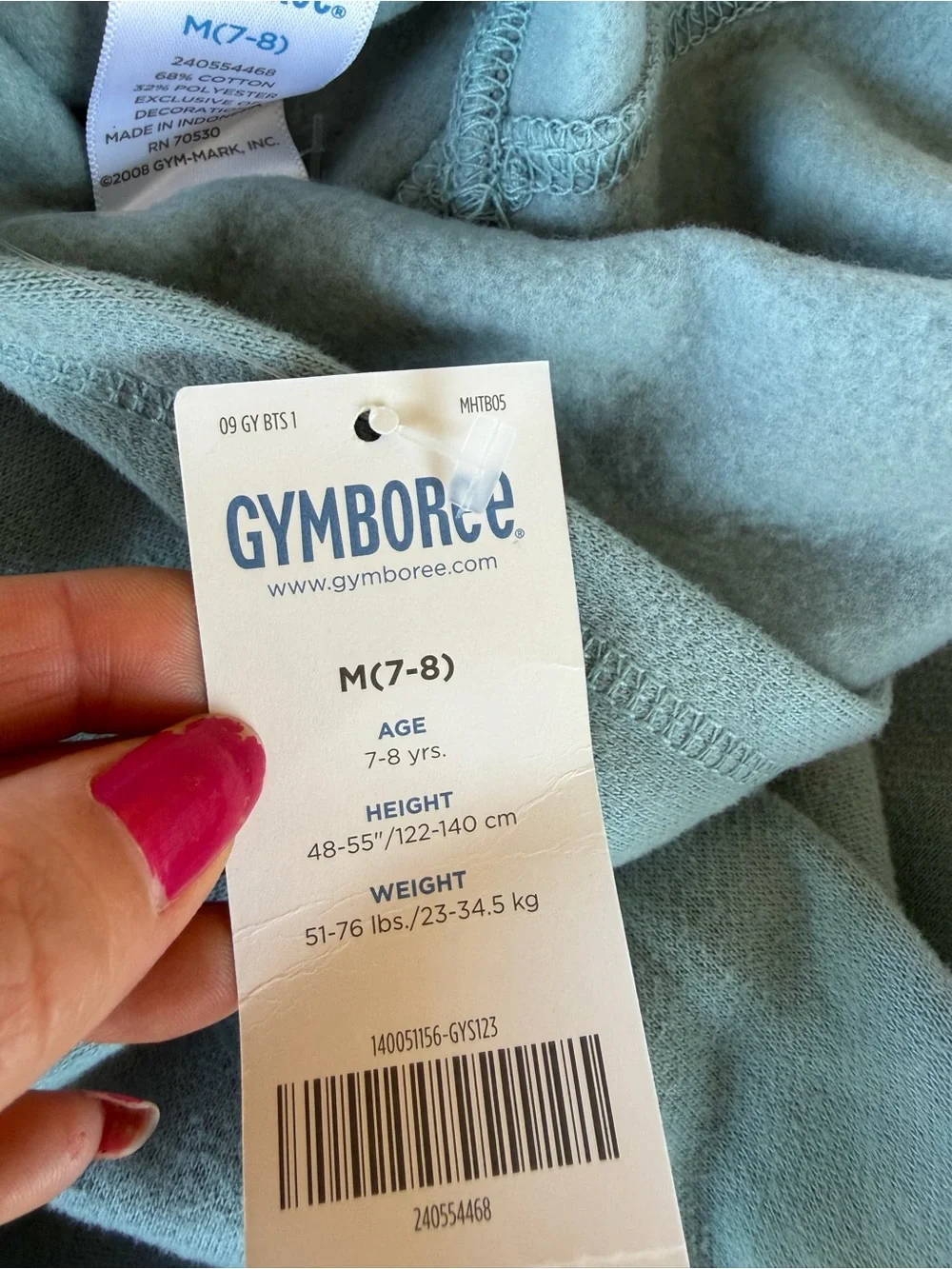 NWT Gymboree Light Blue Kids Hoodie